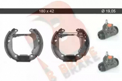 R BRAKE 79rbkt0059 -  Комплект тормозных колодок